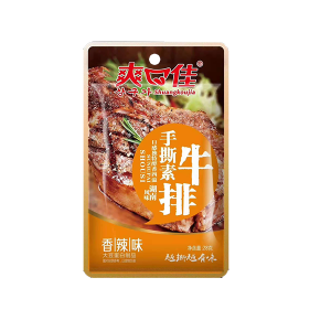 28g爽口佳手撕素牛排[香辣味]#